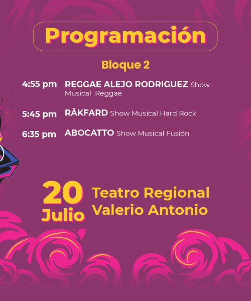 Festival Paza la Paz - Segundo bloque de artistas